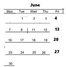 District School Academic Calendar for Maple Hill Elementary for June 2027