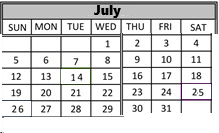 District School Academic Calendar for Tennyson Elementary School for July 2026