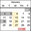 District School Academic Calendar for West Sacramento School For Independent Study for January 2027