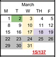 District School Academic Calendar for West Sacramento School For Independent Study for March 2027