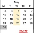 District School Academic Calendar for West Sacramento School For Independent Study for May 2027