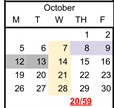 District School Academic Calendar for West Sacramento School For Independent Study for October 2026