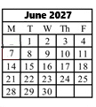 District School Academic Calendar for Riverside School for June 2027