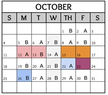 District School Academic Calendar for Orion Jr High for October 2026