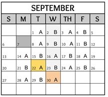 District School Academic Calendar for Orion Jr High for September 2026