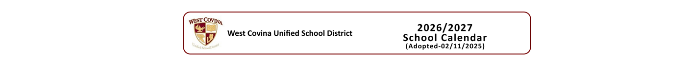 District School Academic Calendar for California Virtual Academy @ Los Angeles
