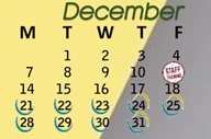 District School Academic Calendar for Valley Elementary for December 2026