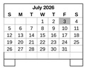 District School Academic Calendar for Edwards (katherine) Middle for July 2026