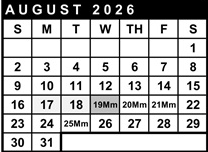 District School Academic Calendar for La Vida Charter for August 2026