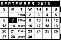 District School Academic Calendar for La Vida Charter for September 2026