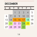 District School Academic Calendar for Freeman Elementary for December 2026
