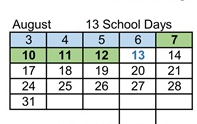 District School Academic Calendar for Ahwahnee High for August 2026