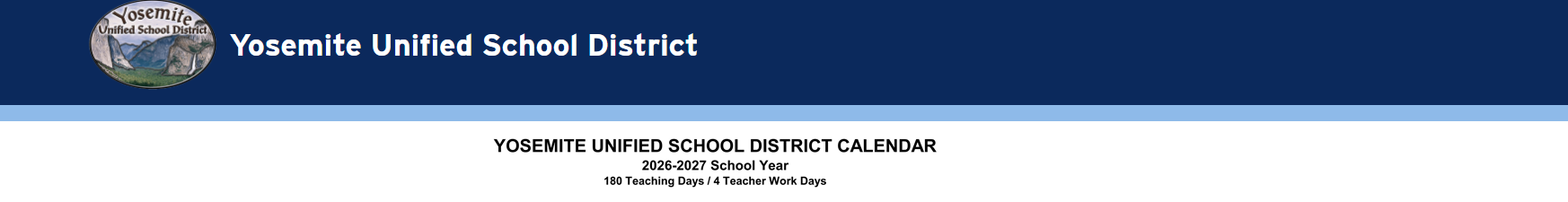 District School Academic Calendar for Ahwahnee High